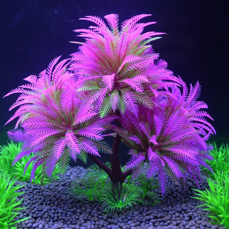 Fish Tank Landscape Artificial Water Grass Tree Landscape Simulation Aquarium Decorative Plastic Plant