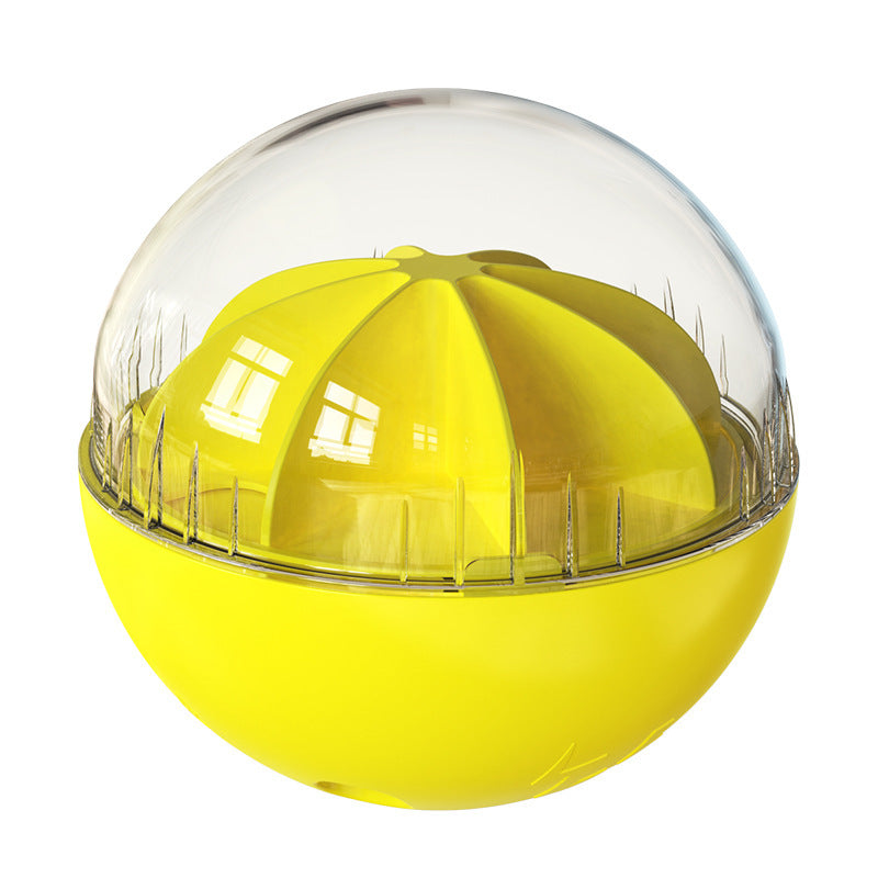 Adjustable Leaky Feeding Puzzle Sound Ball Lemon Dog Toy