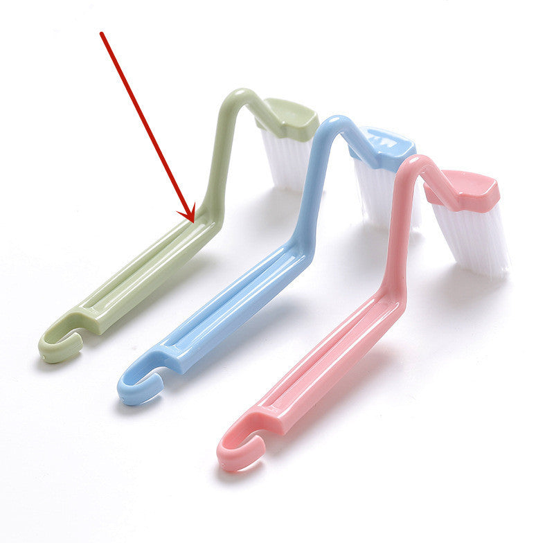 Toilet V-shaped Plastic Side Bending Brush