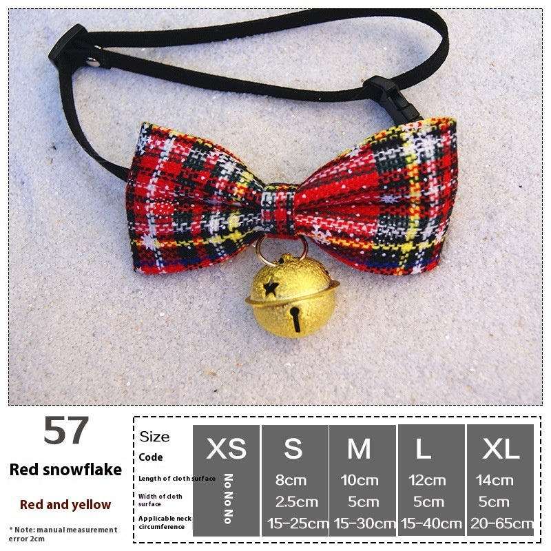 Pet Christmas Holiday Dress Up Dog Cat Scarf Butterfly Bow Tie