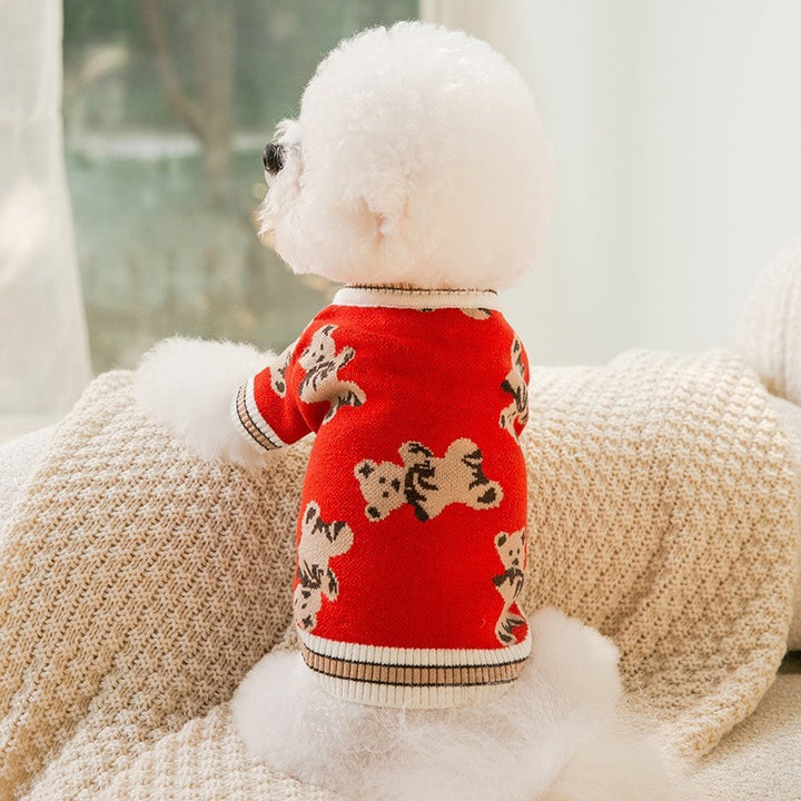 Dog Clothes Rabbit Sweater Small Puppies Teddy