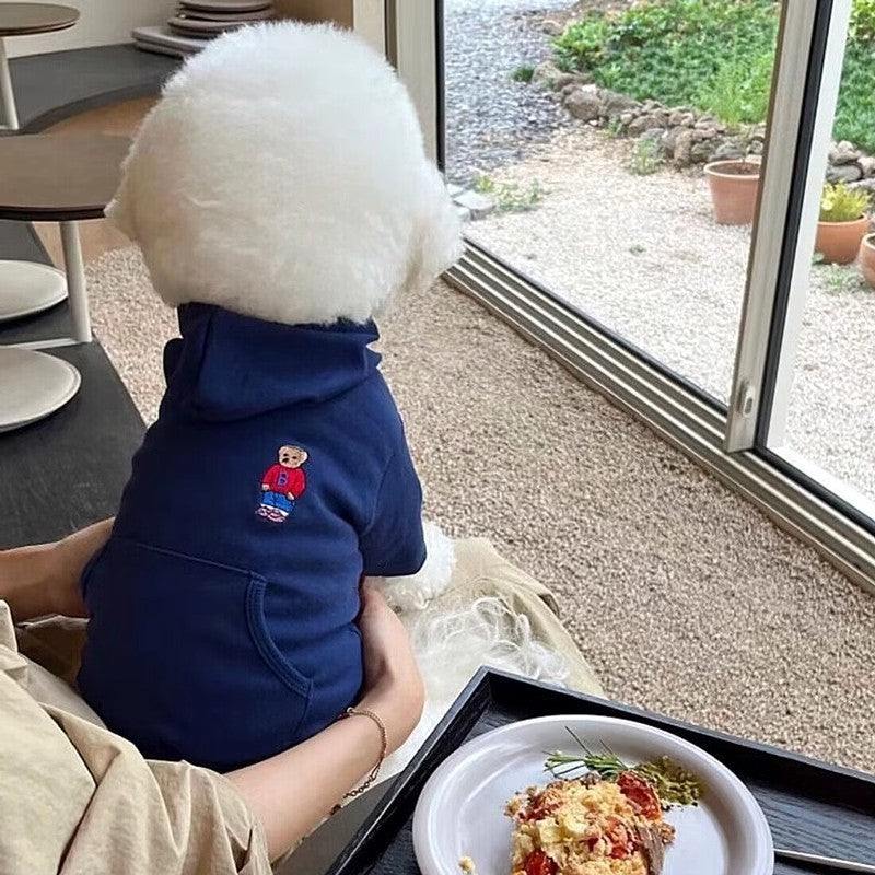 Dog Clothes Cartoon Bear Satchel Sweater