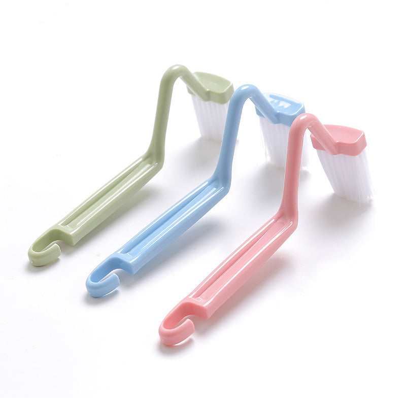 Toilet V-shaped Plastic Side Bending Brush