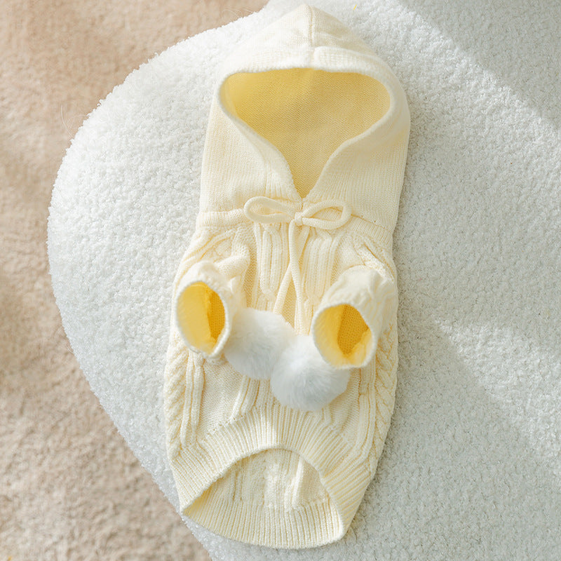 Dog Clothes Rabbit Sweater Small Puppies Teddy