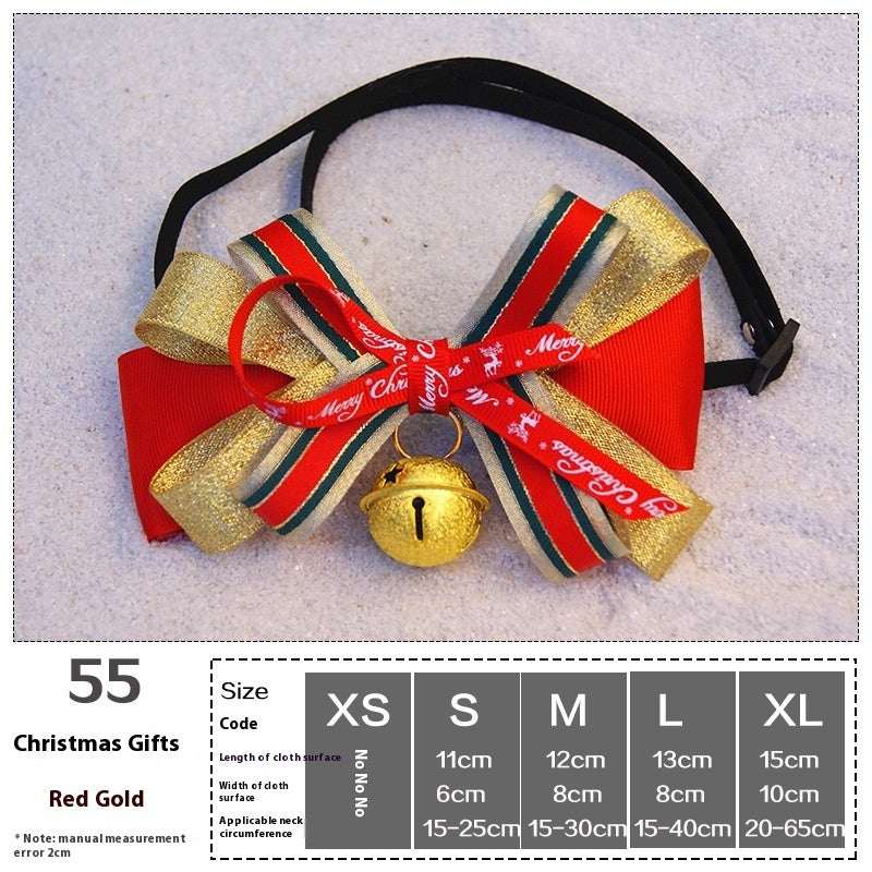 Pet Christmas Holiday Dress Up Dog Cat Scarf Butterfly Bow Tie