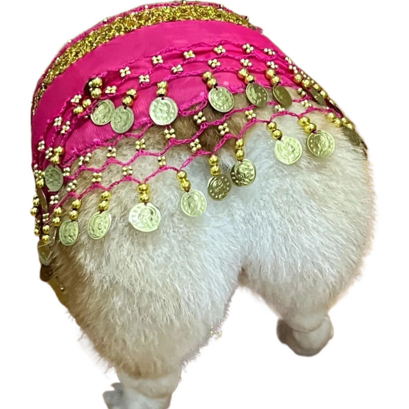 Corgi Belly Dance Fart Chain Sequined Waist Chain