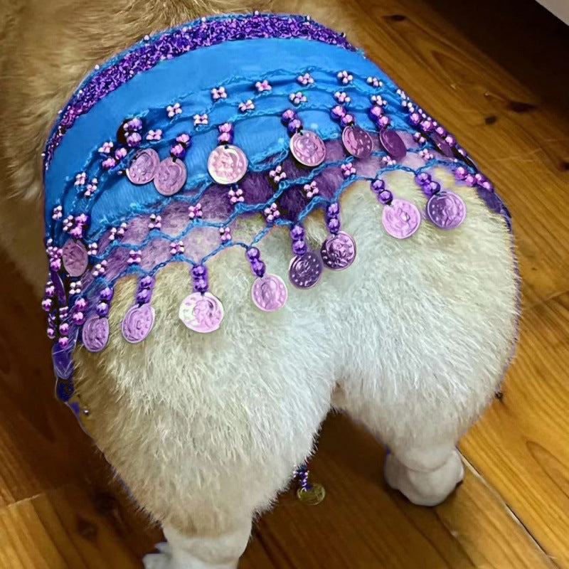 Corgi Belly Dance Fart Chain Sequined Waist Chain