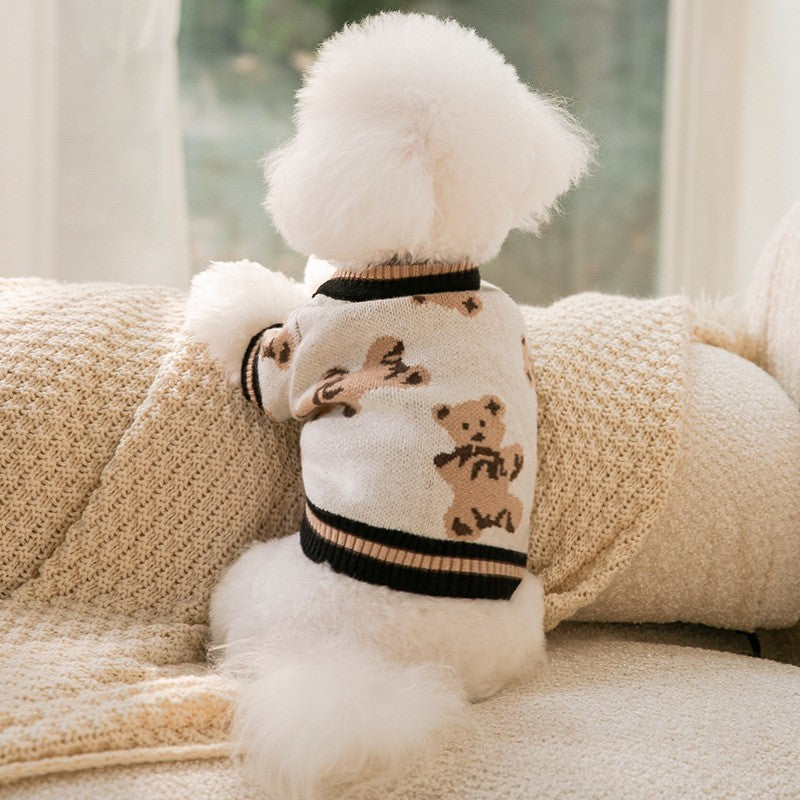 Dog Clothes Rabbit Sweater Small Puppies Teddy